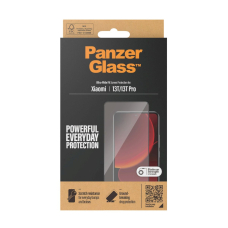 PanzerGlass Ultra-Wide Fit Antibacterial apsauginis stiklas  Xiaomi 13T / 13T Pro -Juodas