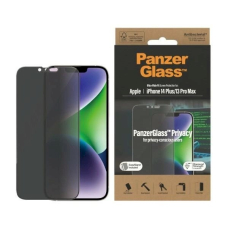 PanzerGlass Ultra-Wide Fit apsauginis stiklas  Antibacterial PrivacyPositioner iPhone 14 Plus / 13 Pro Max