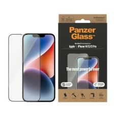 PanzerGlass Ultra-Wide Fit apsauginis stiklas  Antibacterial PrivacyPositioner iPhone 14/13 Pro/13