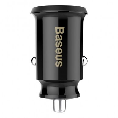 Pakrovėjas Baseus Grain mini 2x USB 3.1A juodas (CCALL-ML01) 1