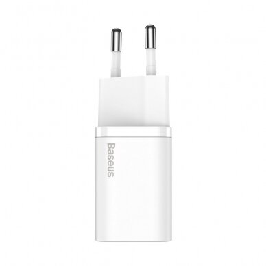 Pakrovėjas Baseus Super Si 1C USB Type C 25W Power Delivery Quick Charge Baltas (CCSP020102) 6