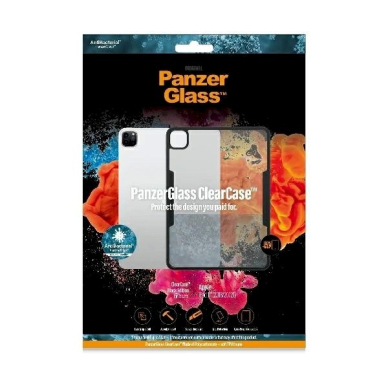 PanzerGlass antibacterial dėklas iPad Pro 11 2018 / 2020 / 2021 - Permatomas Juodas 1