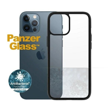 PanzerGlass antibacterial dėklas iPhone 12 Pro Max - Permatomas Juodas 1