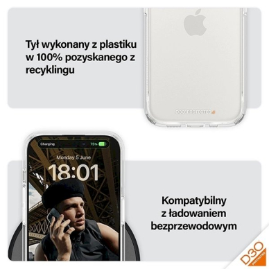 PanzerGlass Apsauginis dėklas D3O Military Grade certification iPhone 15 Pro - Permatomas 4