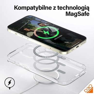 PanzerGlass Apsauginis dėklas MagSafeD3O Military Grade Certified iPhone 15 Plus / 14 Plus - Permatomas 3