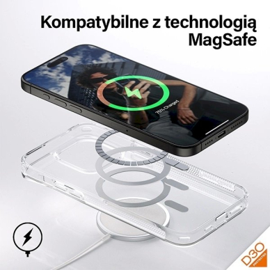 PanzerGlass Apsauginis dėklas MagSafeD3O Military Grade Certified iPhone 15 Pro Max - Permatomas 3