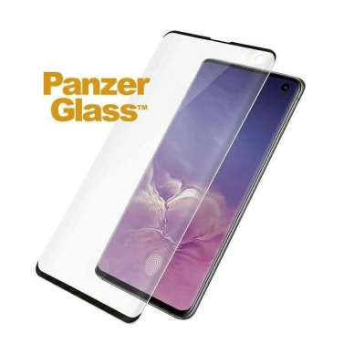 PanzerGlass Curved Super+ tempered glass Samsung S10 -Juodas  1