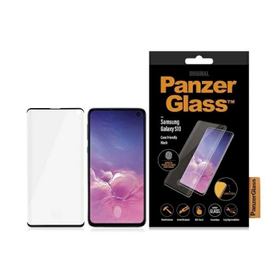 PanzerGlass Curved Super+ tempered glass Samsung S10 -Juodas