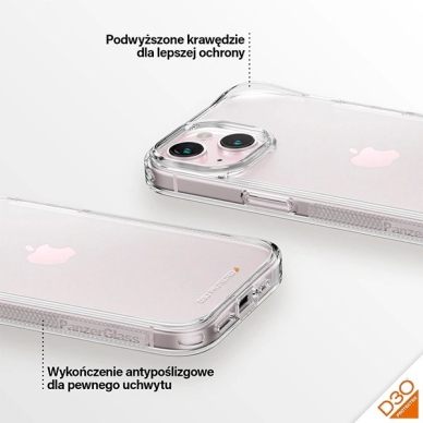 PanzerGlass Dėklas D3O and Military Grade Certification iPhone 15/14/13 - Skaidrus 3