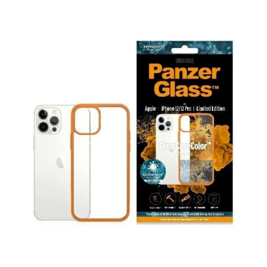 PanzerGlass Dėklas iPhone 12 / 12 Pro - Permatomas orange