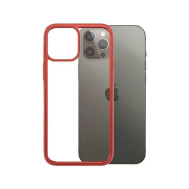 PanzerGlass Dėklas iPhone 12 Pro Max - Permatomas red 1