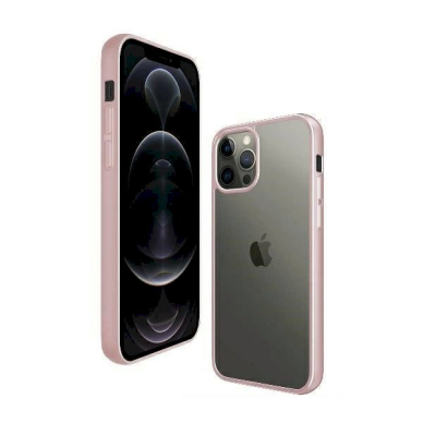 PanzerGlass Dėklas iPhone 12 Pro Max - Permatomas Rožinis 2