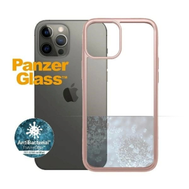 PanzerGlass Dėklas iPhone 12 Pro Max - Permatomas Rožinis 4