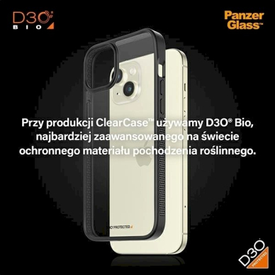 PanzerGlass Dėklas iPhone 15 Plus / 14 PlusMilitary Grade Certification - Clear  Juodas 7