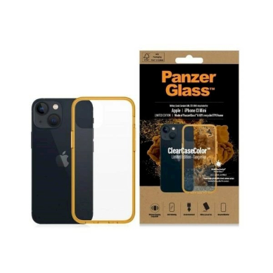 PanzerGlass Dėklas  Military Grade Certified Dėklas iPhone 13 Mini - Permatomas Geltonas