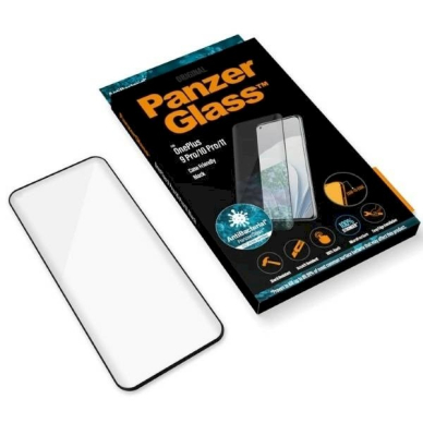 PanzerGlass E2E Microfracture antibacterial Apsauginis stiklas OnePlus 9 Pro / 10 Pro / 11 -Juodas  5