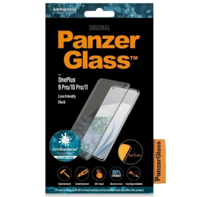 PanzerGlass E2E Microfracture antibacterial Apsauginis stiklas OnePlus 9 Pro / 10 Pro / 11 -Juodas  7