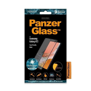 PanzerGlass E2E Microfracture antibacterial Apsauginis stiklas Samsung Galaxy A72 -Juodas  3