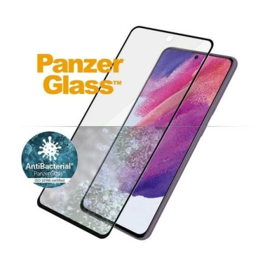 PanzerGlass E2E Microfracture antibacterial Apsauginis stiklas Samsung Galaxy S21 FE -Juodas  3