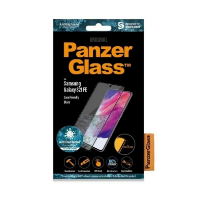 PanzerGlass E2E Microfracture antibacterial Apsauginis stiklas Samsung Galaxy S21 FE -Juodas  4