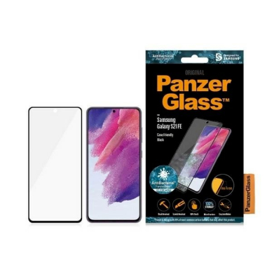 PanzerGlass E2E Microfracture antibacterial Apsauginis stiklas Samsung Galaxy S21 FE -Juodas