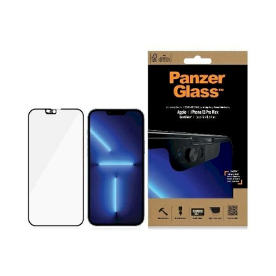 PanzerGlass E2E Microfracture antibacterial Kameros apsauga iPhone 13 Pro Max -Juodas