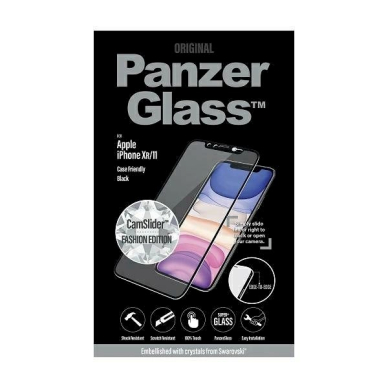 PanzerGlass E2E Super+ Apsauginis stiklas camera coverSwarovsky crystal iPhone XR / 11 -Juodas  2