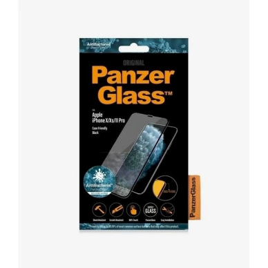 PanzerGlass E2E Super+ Apsauginis stiklas  iPhone X / XS /11 Pro -Juodas  2