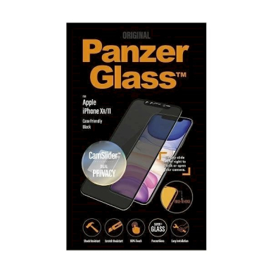 PanzerGlass E2E Super+ privacy Apsauginis stiklas camera cover iPhone XR / 11 -Juodas  2