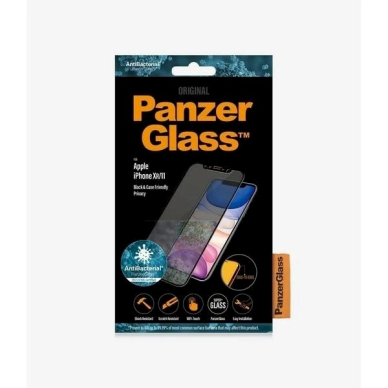 PanzerGlass E2E Super+ privacy Apsauginis stiklas  iPhone XR / 11 -Juodas  2