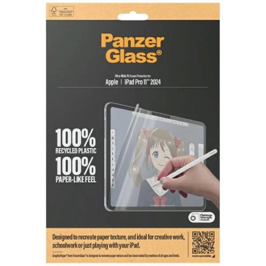 PanzerGlass GraphicPaper antibacterial Apsauginė plėvelėa glare filter iPad Pro 11 2024 3