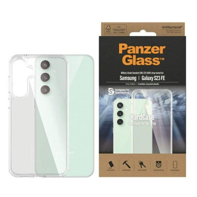 PanzerGlass HardCase antibacterial Military Grade certified Apsauginis dėklas Samsung Galaxy S23 FE - Permatomas