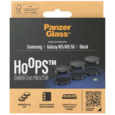 PanzerGlass Hoops Kameros apsauga Samsung Galaxy A15 / A15 5G -Juodas  3