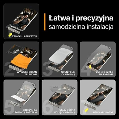 PanzerGlass Matrix Ultra-Wide-Fit Hibridinis stiklas iPhone 15 Propositioner 7