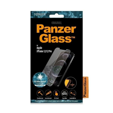 PanzerGlass Pro Standard Super+ antibacterial apsauginis stiklas iPhone 12 / 12 Pro 2