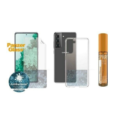 PanzerGlass Protection Set Samsung Galaxy S21 TPU Film + ClearCase + Cleaning Liquid 30ml