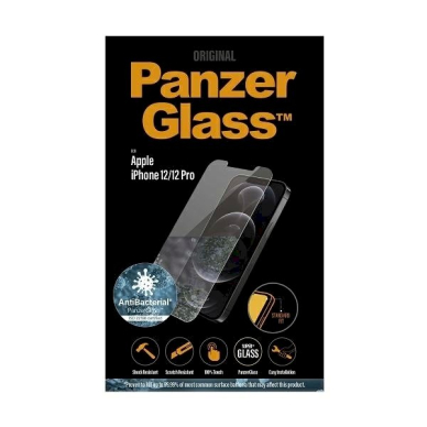 PanzerGlass Standard Super+ antibacterial apsauginis stiklas  iPhone 12 / 12 Pro 2