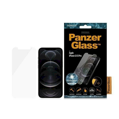 PanzerGlass Standard Super+ antibacterial apsauginis stiklas  iPhone 12 / 12 Pro