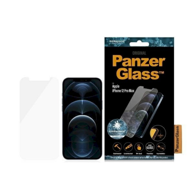 PanzerGlass Standard Super+ antibacterial apsauginis stiklas  iPhone 12 Pro Max