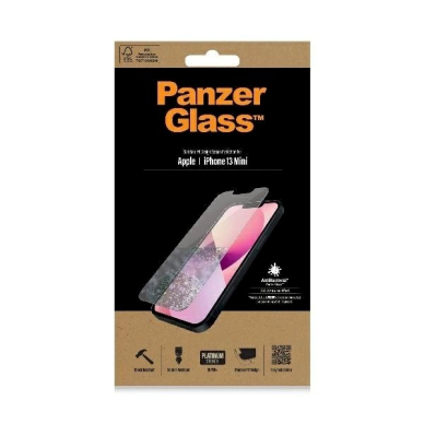 PanzerGlass Standard Super+ antibacterial apsauginis stiklas  iPhone 13 mini 1