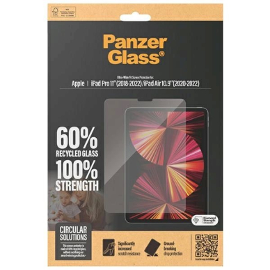 PanzerGlass Ultra-Wide Fit antibacterial apsauginis stiklas  iPad Pro 11 2018-2022 / Air 10.9 2020-2022 3