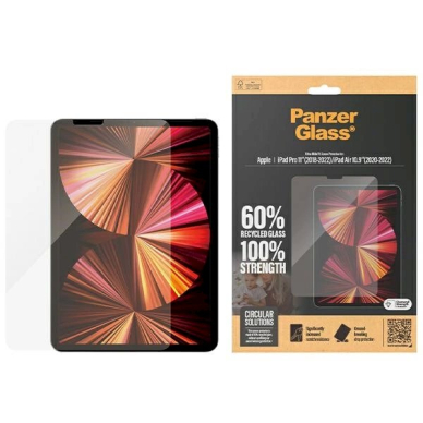 PanzerGlass Ultra-Wide Fit antibacterial apsauginis stiklas  iPad Pro 11 2018-2022 / Air 10.9 2020-2022