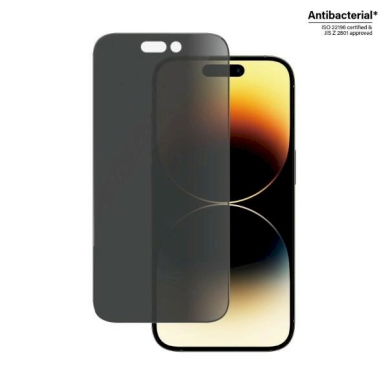 PanzerGlass Ultra-Wide Fit Antibacterial Privacy apsauginis stiklas  iPhone 14 Pro 1