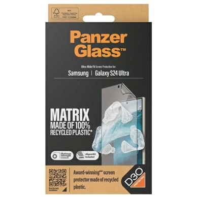 PanzerGlass Ultra-Wide Fit apsauginis stiklas D3O®applicator Samsung Galaxy S24 Ultra 3