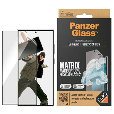 PanzerGlass Ultra-Wide Fit apsauginis stiklas D3O®applicator Samsung Galaxy S24 Ultra