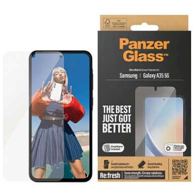 PanzerGlass Ultra-Wide Fit apsauginis stiklas positioner n Samsung Galaxy A35 5G