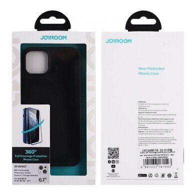 Pilnai dengiantis dėklas Joyroom 360 Full Case iPhone 13 Pro Max + apsauginis stiklas (JR-BP928 pilkas) 4