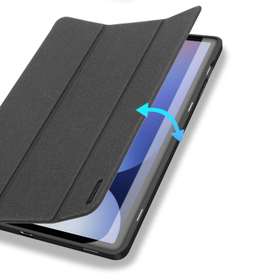 Planšetės Dėklas Dux Ducis Domo PU Leather Case with Stand Samsung Tab S10+ / S9+ / S9 FE+ - Juodas 8