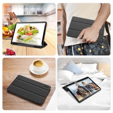 Planšetės dėklas Dux Ducis Toby stylus case su smart sleep function skirta Samsung Tab A9 Plus 11" tablet - Juodas 9