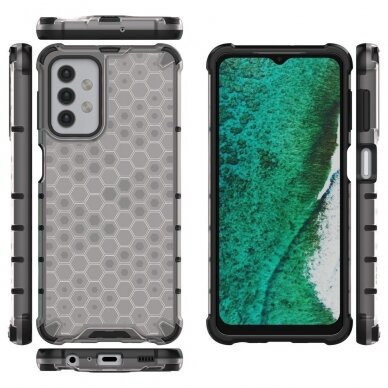 Samsung Galaxy A32 Plastikinis dėklas Honeycomb Case 5G Skaidrus 1